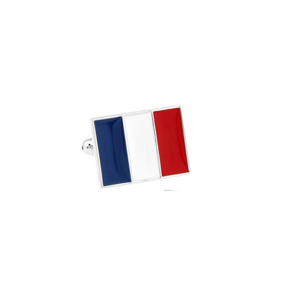 Cuff French Flag Cufflinks Punk Style French Shirt Cufflinks for Men Jewelry