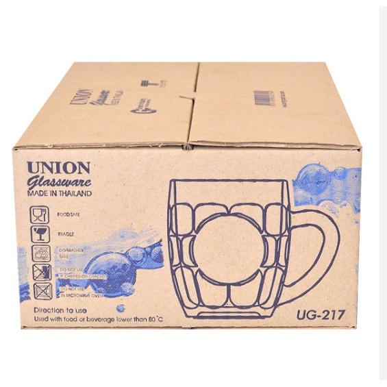 Ly Thủy Tinh Có Quai Union Mug Beer 300ml | UG 217 , Nhập khẩu Thái Lan