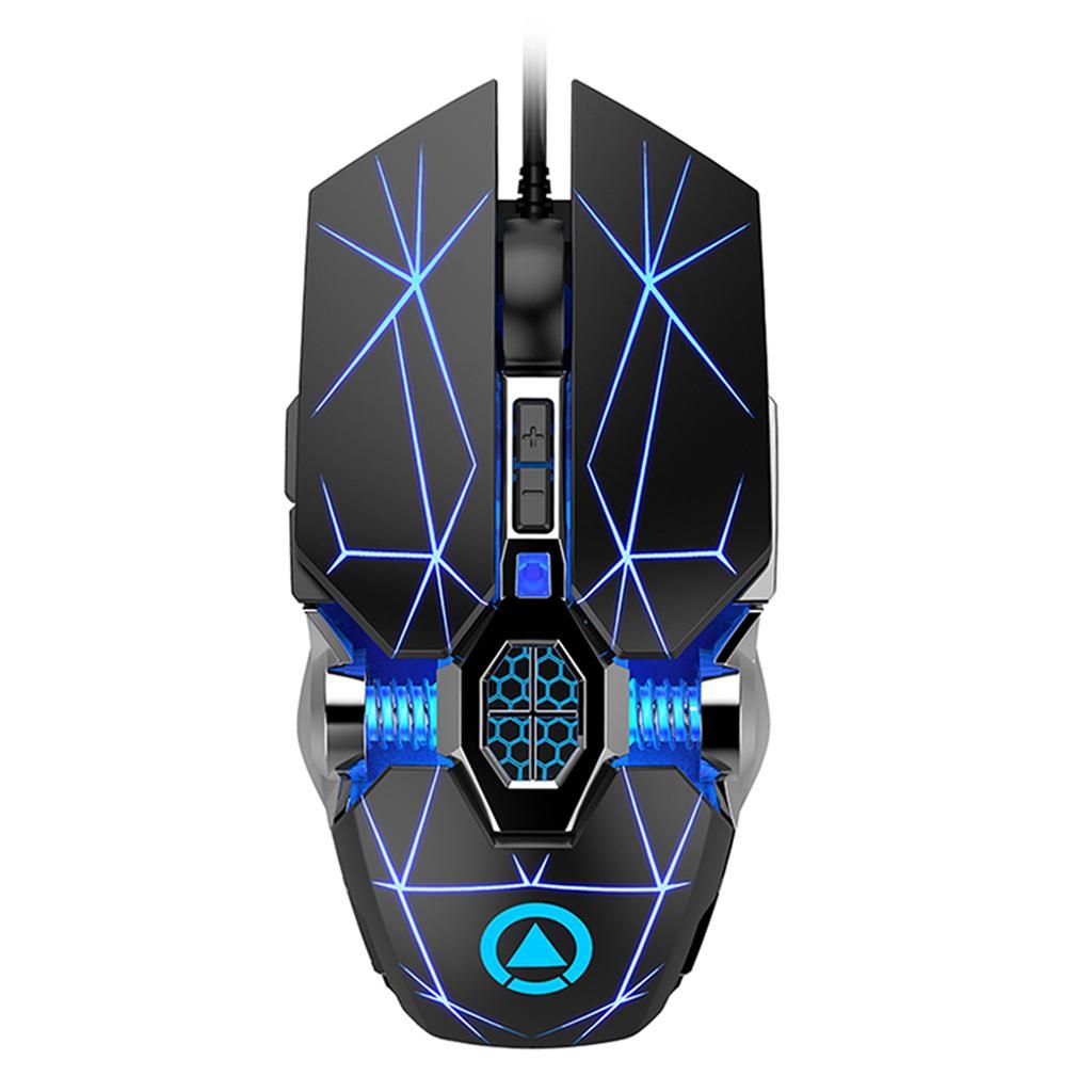 Wired Optical USB Gaming Mouse Game Mice For Computer Laptop Black Mute