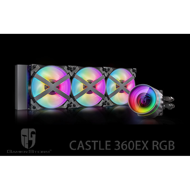 Bộ tản nhiệt cho CPU Deepcool Castle 360EX RGB - Hàng Chính Hãng