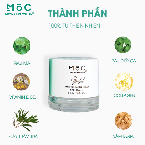 KEM NGỪA MỤN THÂM - MỜ SẸO - COLLAGEN /20G - MỘC