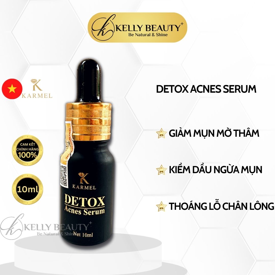 Karmel Detox Acnes Serum - Giải Quyết Mụn Ẩn, Bã Nhờn; Da Nhiễm Corticoid | Kelly Beauty