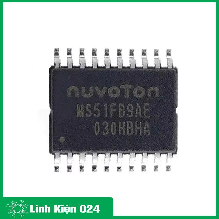 IC Nuvoton MS51FB9AE dải điện áp 2.4-5.5V