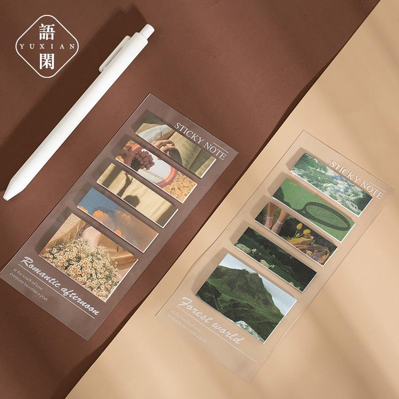 Giấy Note - Set 100 Tờ Sticky Note Phong Cách Nature Diary Cực Xinh