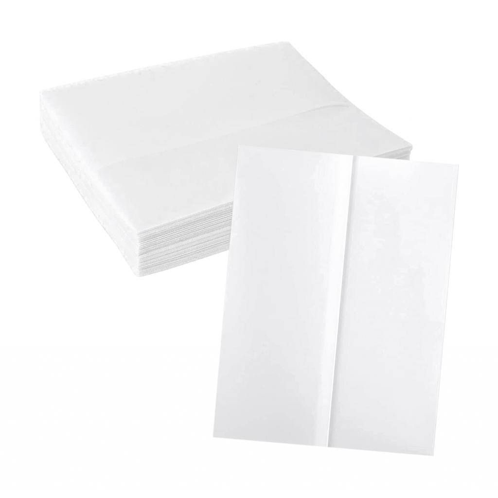 50Pcs Wedding Invitations Wrap, Paper Envelope Liners, Folded Invitations Jackets, Invitations Paper for Animation Sketching Baquet, Photo Overlays Cards