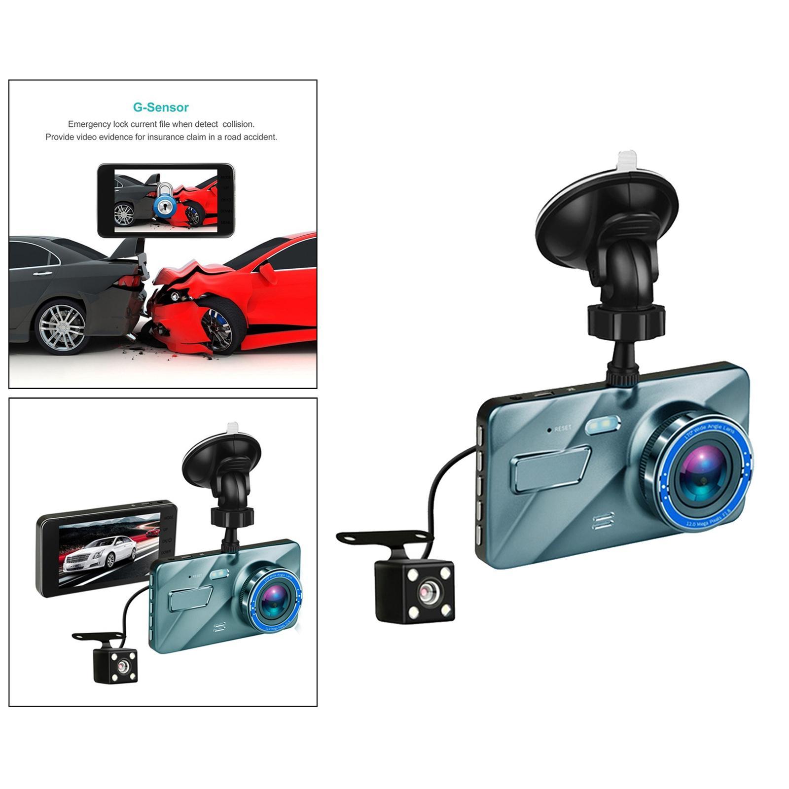 4'' Camera 1080P Car DVR Video Cam Night