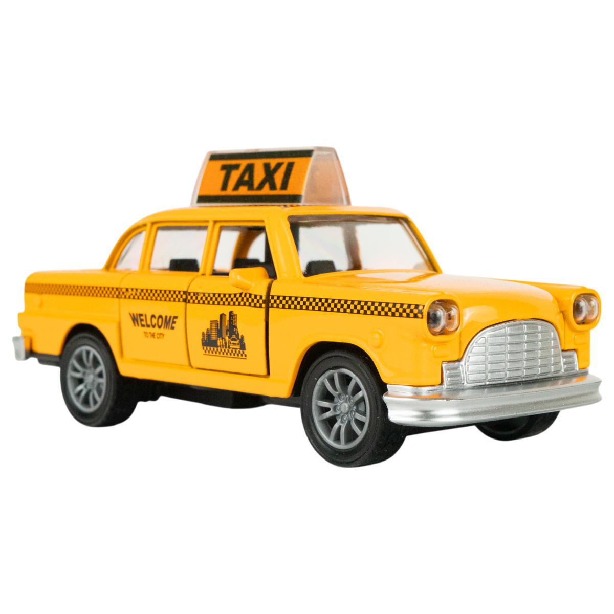 Đồ Chơi Mô Hình Xe Taxi Chạy Trớn - Toys&amp;Joys 53224 - Màu Vàng