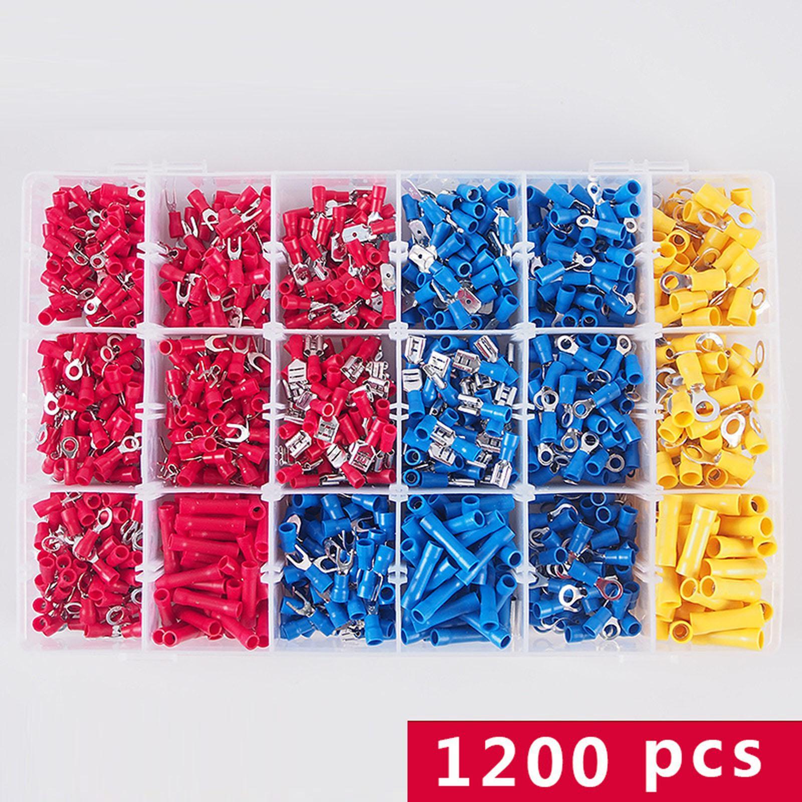 1200x Brass Terminals Connector Wire Terminal Kit for Workshop Home