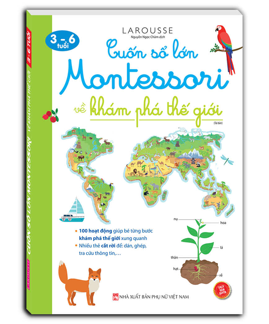 Cuốn Sổ Lớn Montessori - Về Khám Phá Thế Giới (Tái Bản 2023)