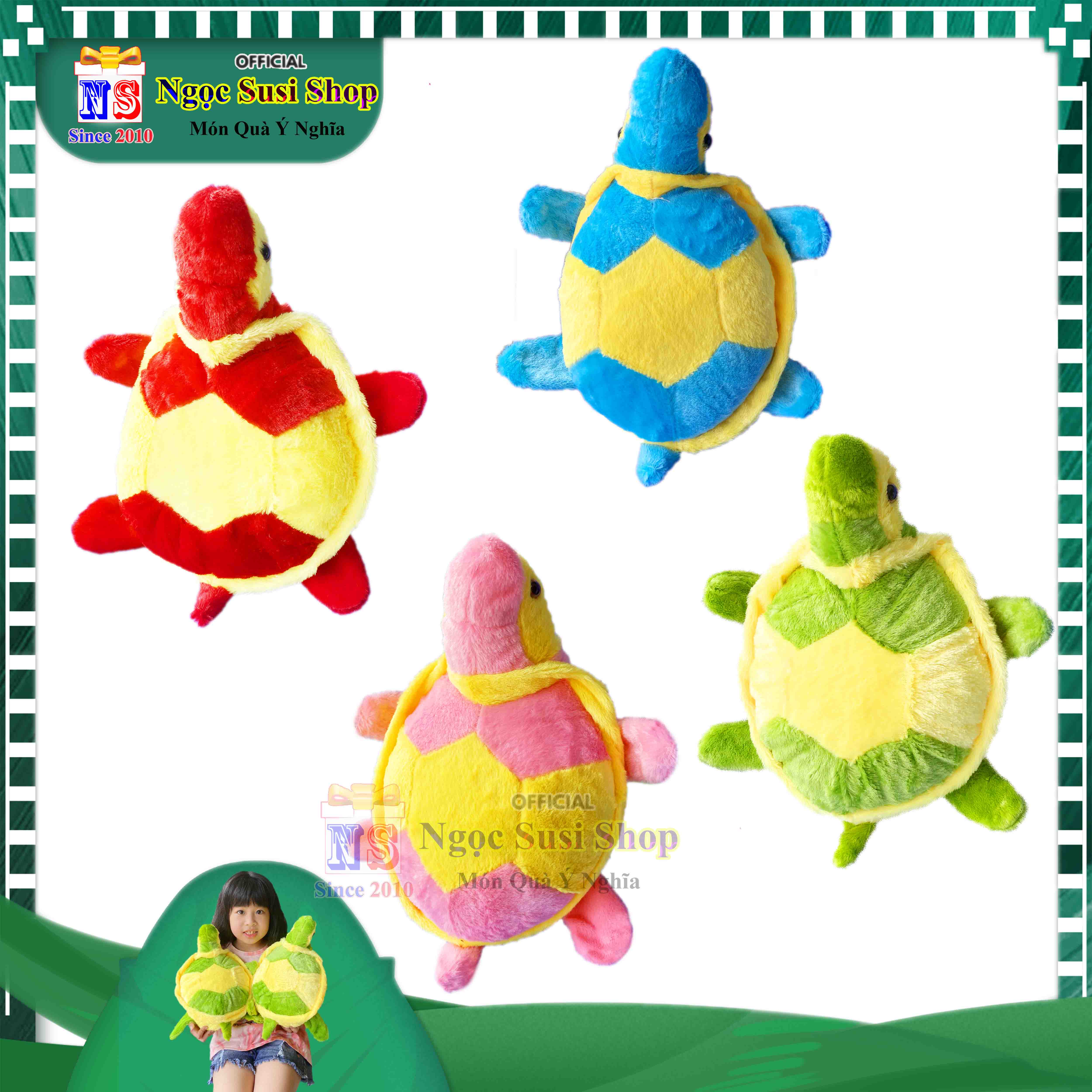 GẤU BÔNG CON RÙA CHO BÉ YÊU SIÊU CƯNG - THÚ BÔNG CON RÙA