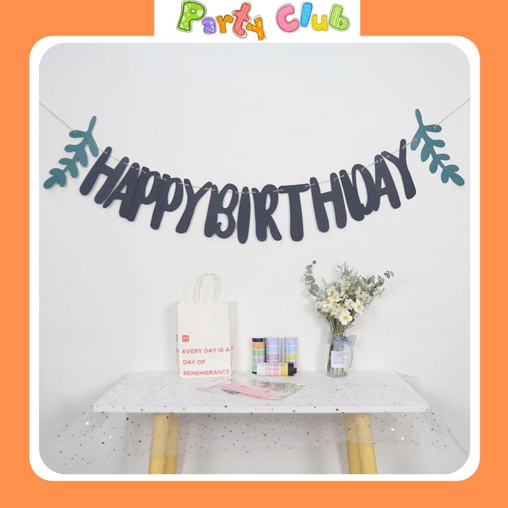 Dây chữ happy birthday nỉ trang trí tiệc sinh nhật