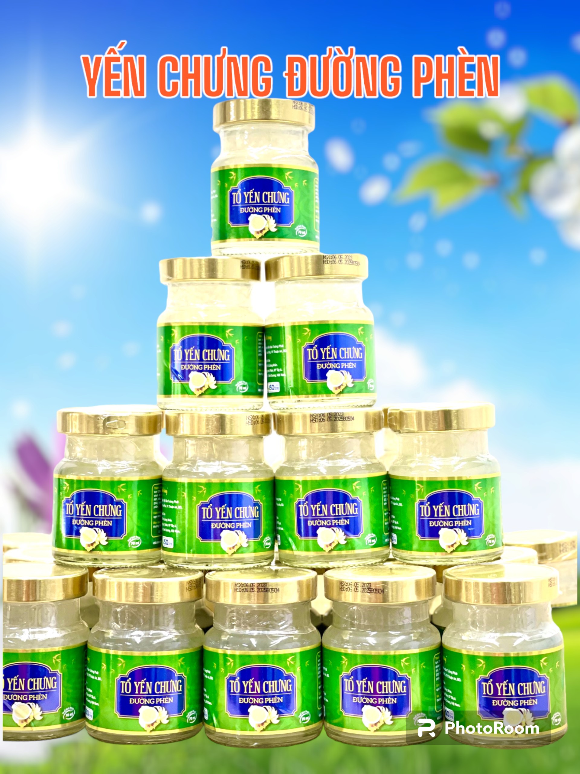 Set yến 10 hủ đường phèn