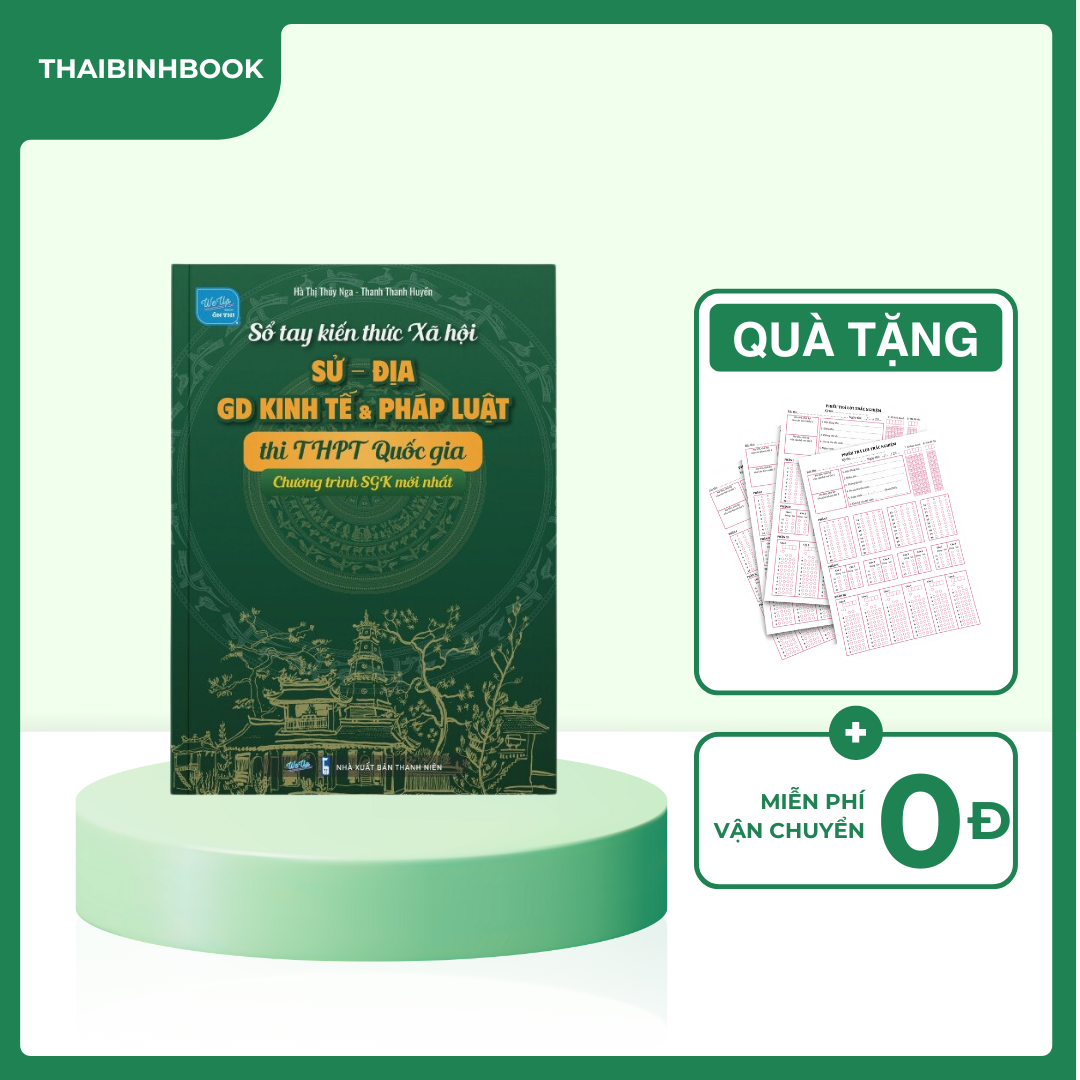 Sách - Sổ Tay Kiến Thức Xã Hội: Sử - Địa - GD Kinh tế &amp; Pháp luật (Chương trình mới)