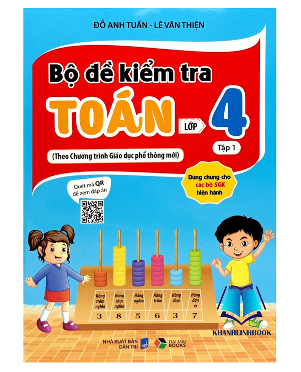 Sách - Combo Bộ Đề Kiểm Tra Toán Lớp 4 - Tập 1 + 2