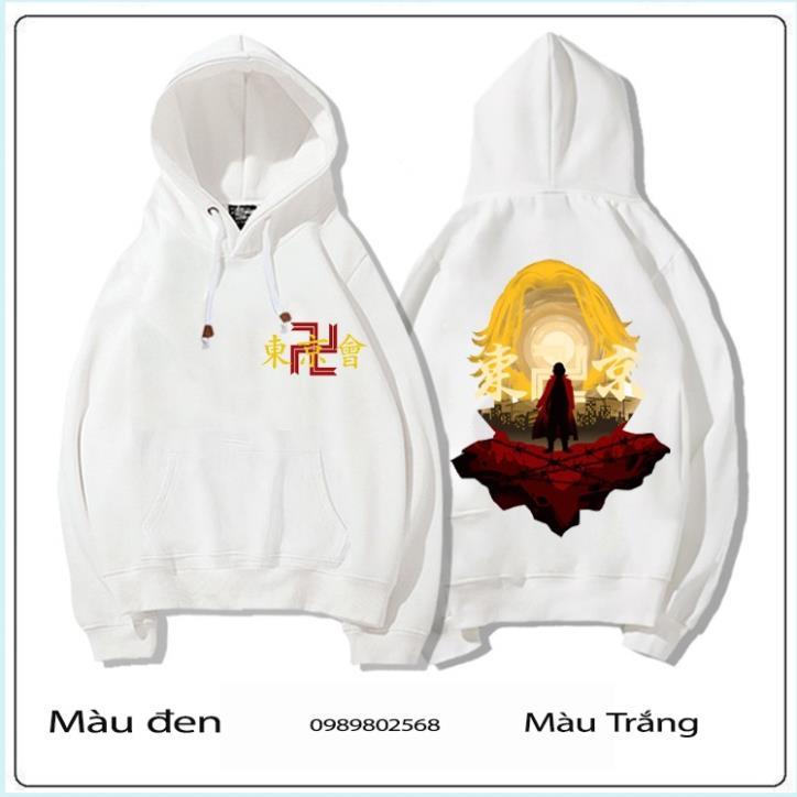 VIP TOP1 BST ÁO HOODIE HÌNH Anime TOKYO REVENGERS HÀNG ĐẸP 2 MÀU ĐEN TRẮNG