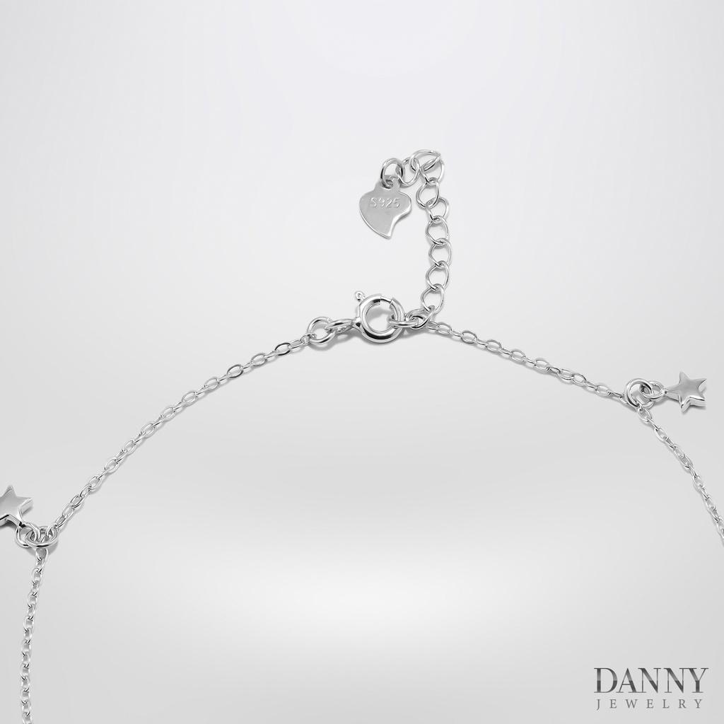 Lắc Chân Danny Jewelry Bạc 925 Xi Rhodium Hoạ Tiết Ngôi Sao LACY184