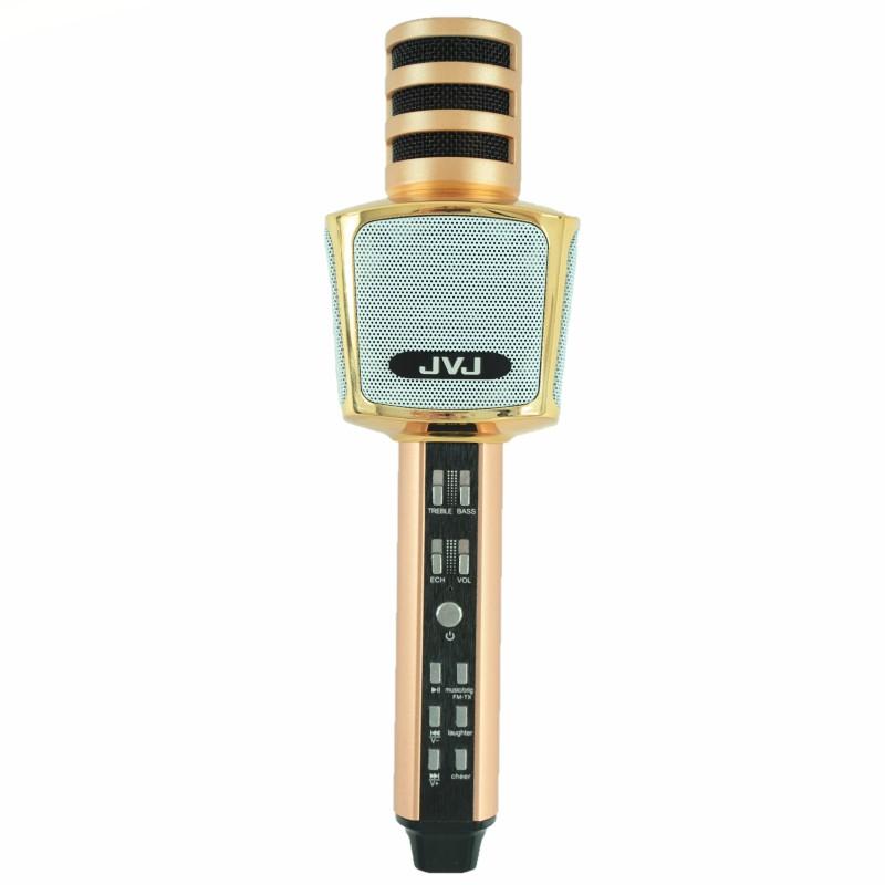 Micro hát karaoke kèm loa Bluetooth không dây JVJ SD17 3 in 1 – Bass cực chuẩn - Hàng Chính Hãng
