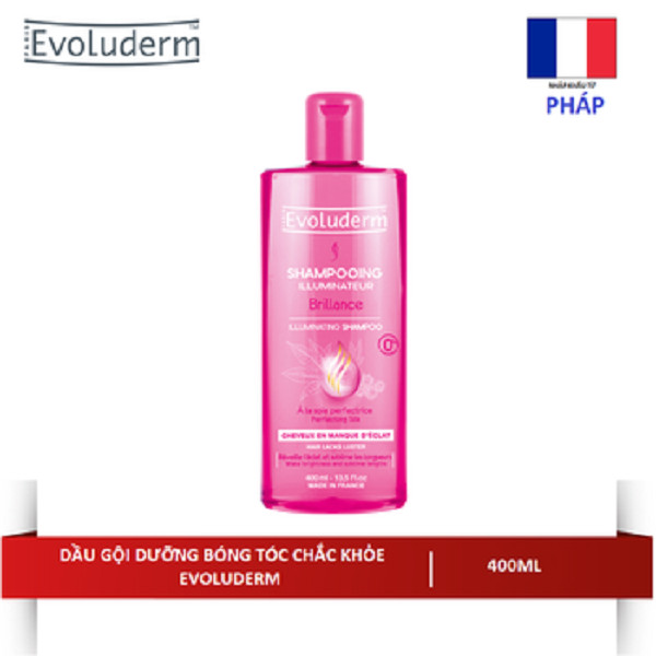 Dầu gội dưỡng bóng tóc chắc khỏe Shampooing Brillance Evoluderm 400ml - 17310