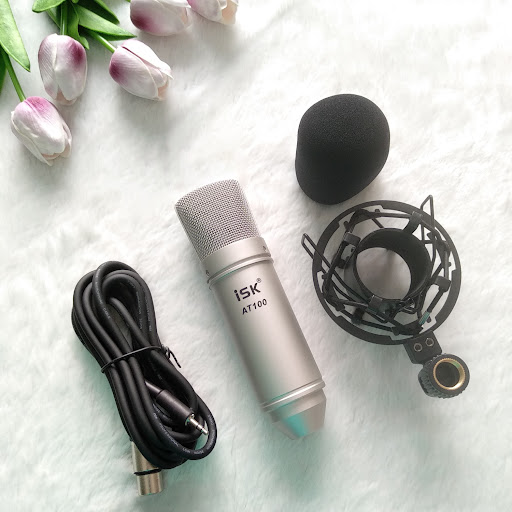 Bộ Micro Thu Âm Chuyên Nghiệp ISK CV chống ồn, live stream, Hát Karaoke quay video, ghi âm, Vlog, Chơi game, trò chuyện qua Zoom Tương thích smartphone, máy tính bảng, PC, Laptop-Hàng chính hãng