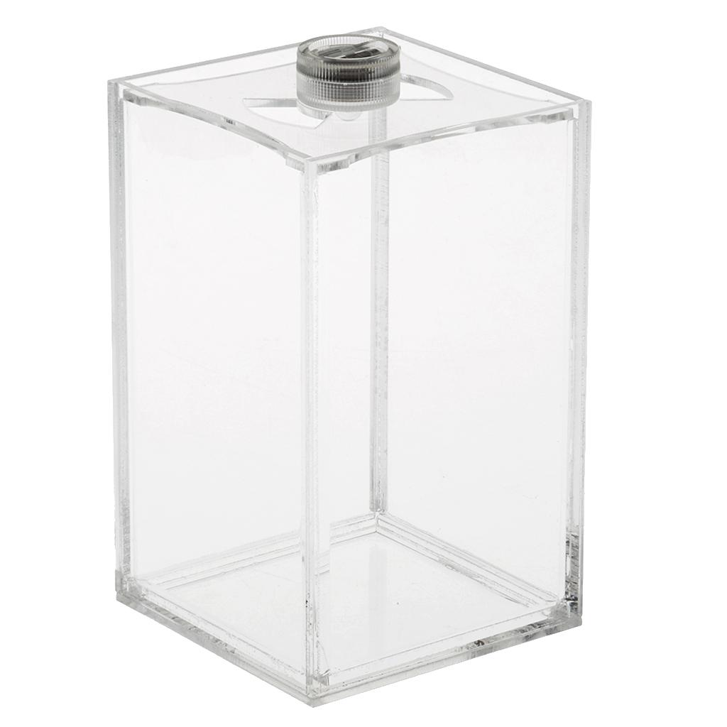 2pcs LED Lighting Aquarium Small Fish Tank Betta Tank Acrylic 10x10x16cm