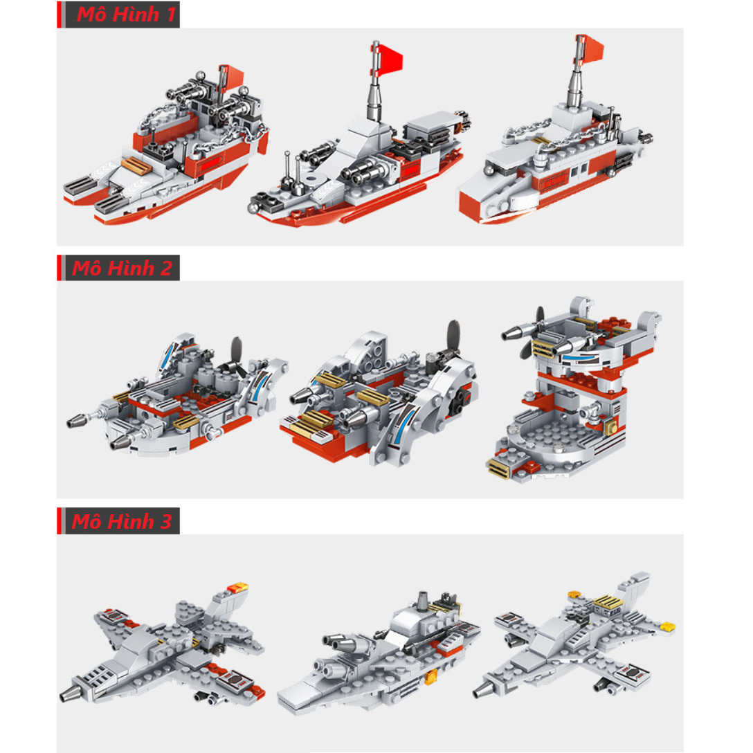 -HÀNG CHUẨN BỘ ĐỒ CHƠI XẾP HÌNH Lắp Ráp CHIẾN HẠM, OTO, ROBOT, Lắp ghép TÀU CHIẾN