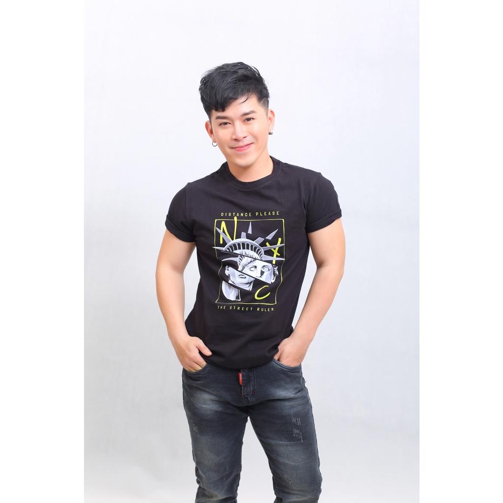 Áo thun nam form chuẩn Nữ Thần Tự Do - Fashion Eking Clothing