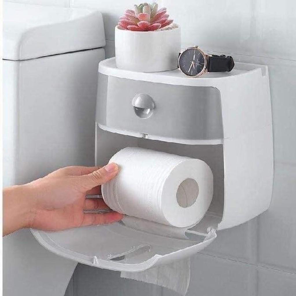 HỘP ĐỰNG GIẤY VỆ SINH CAO CẤP CÓ NGĂN KÉO