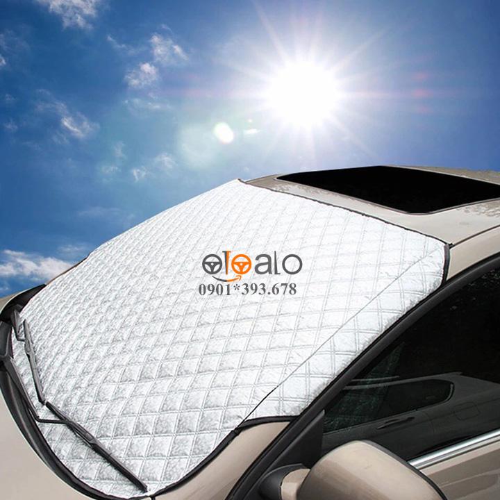 Tấm che nắng kính lái ô tô VinFast Lux A2.0 vải dù 3 lớp cao cấp TKL - OTOALO