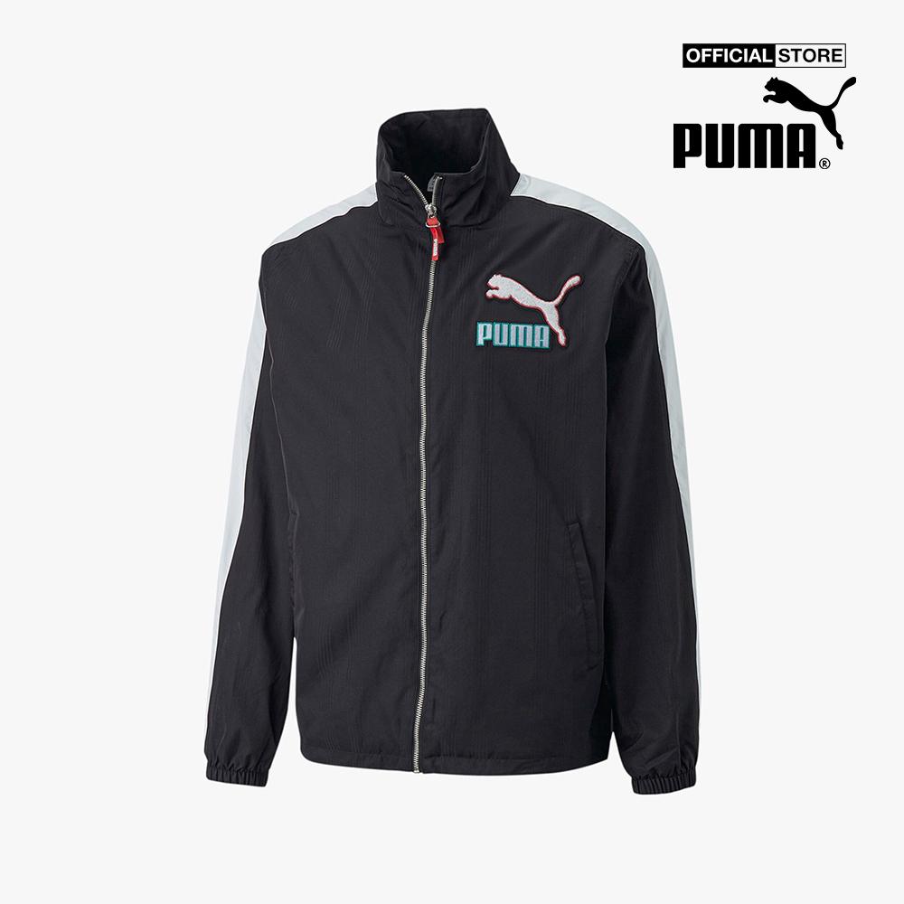 PUMA - Áo khoác thể thao nam cổ trụ T7 Fandom 536109