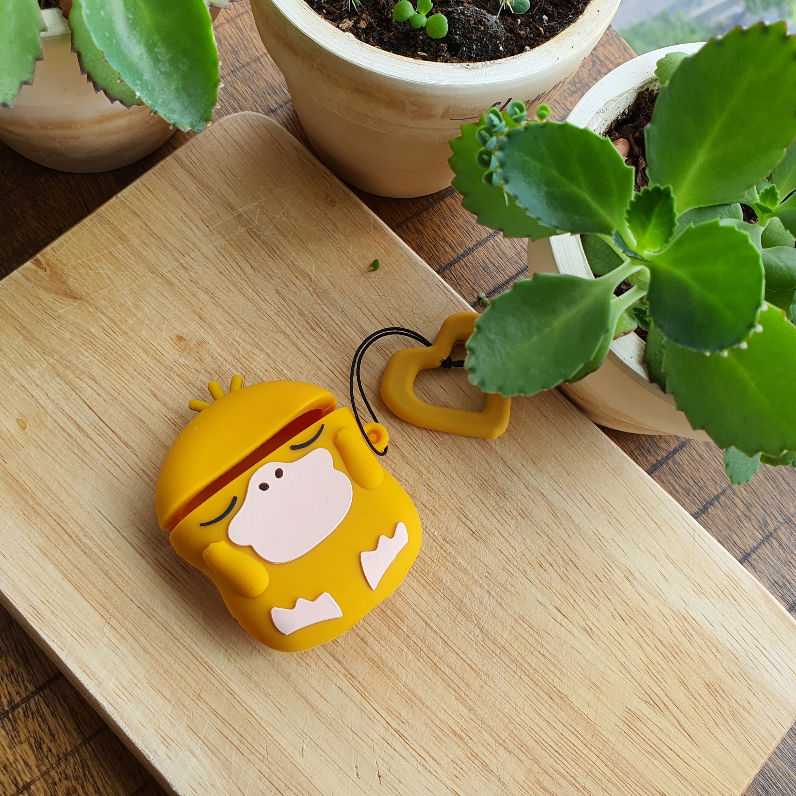 Bao Case Silicon Cho Tai Nghe Apple AirPods 1 / AirPods 2 - Hình Vịt Koduck Ngu Ngốc