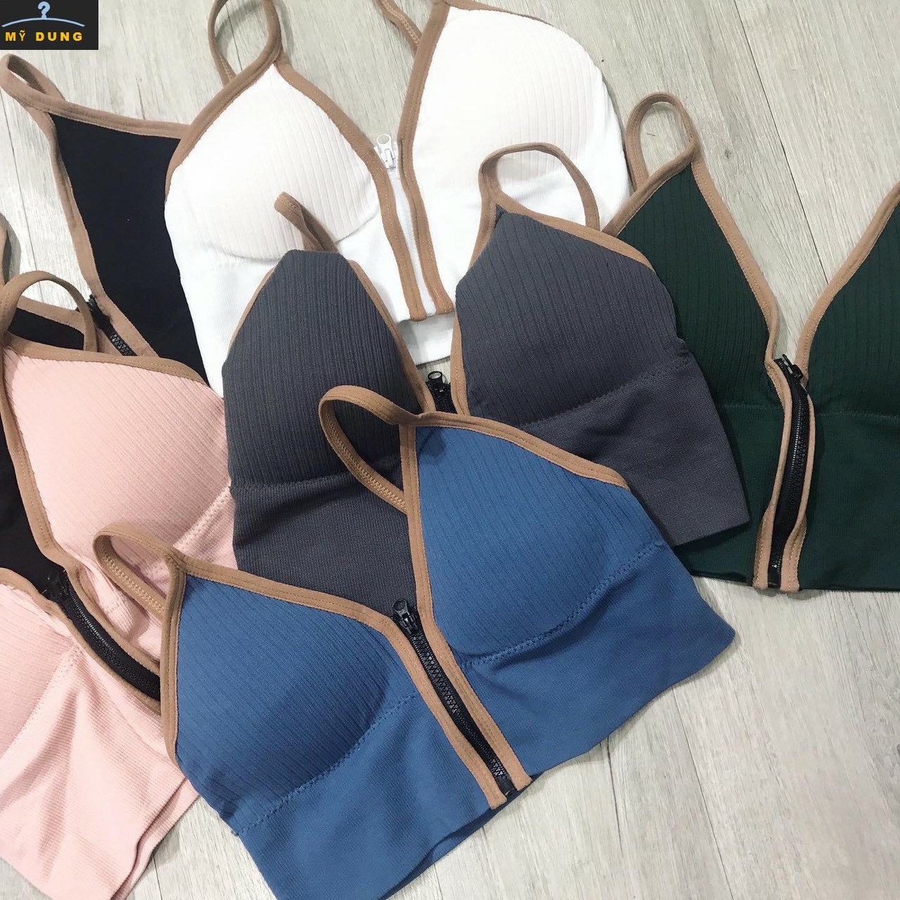 ÁO BRA 2S VIỀN-CÚP NGỰC DÂY KÉO TRƯỚC- DỄ PHỐI-HOT HÍT