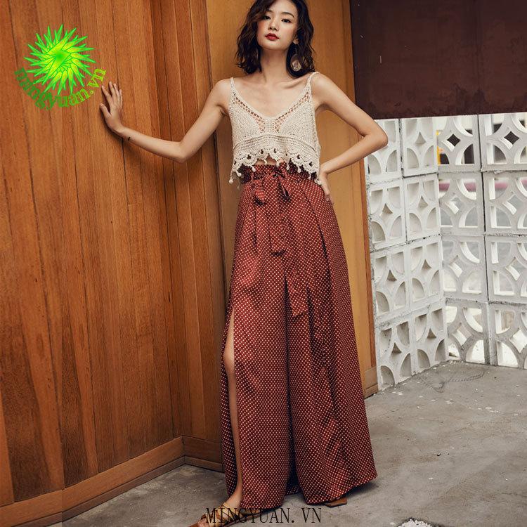 Quần Giả Váy Ống Rộng Thời Trang Dành Cho Nữ
