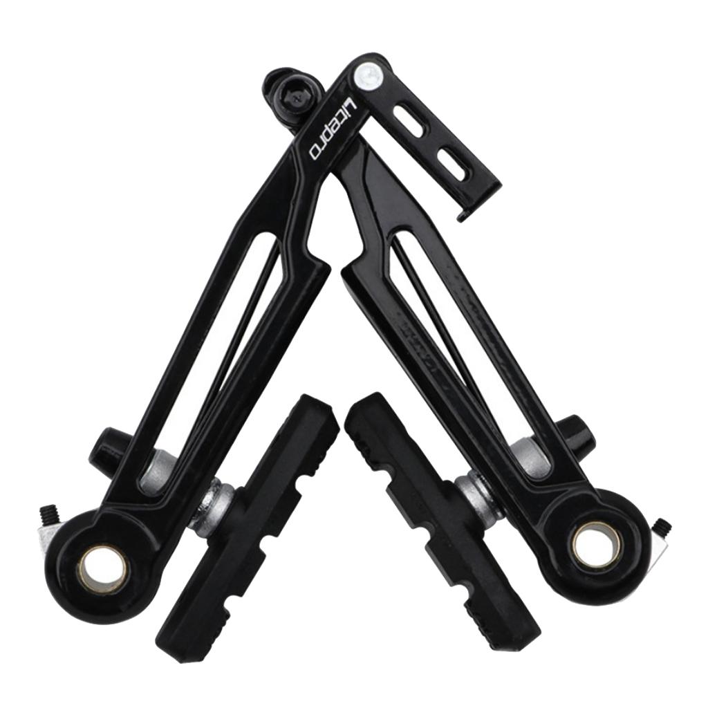 2 Pairs  V Brake Set Replacement Long Arm for Front/Rear Wheel Black