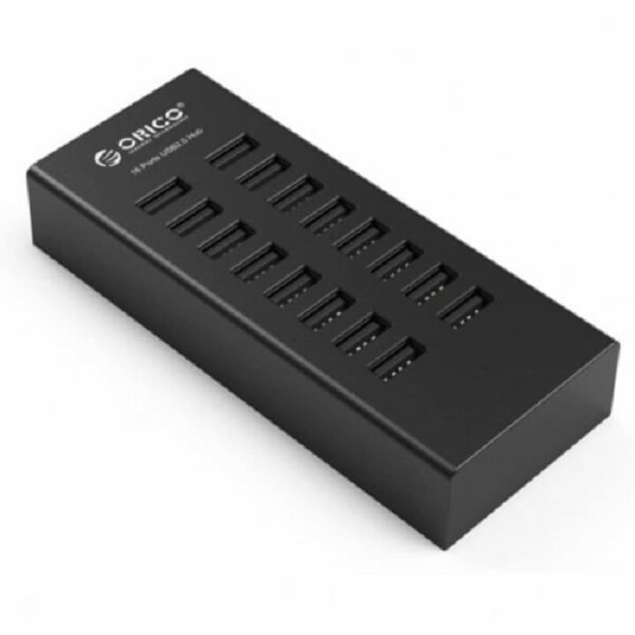 Bộ Chia 16 Cổng USB 2.0 Orico H1613-U2-BK - Hàng nhập khẩu