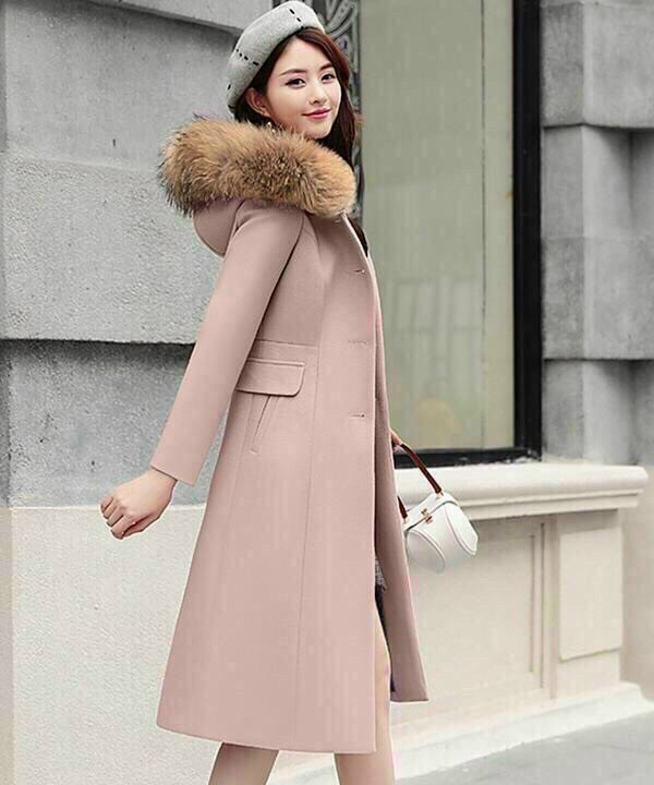 Áo khoác dạ phom dài cổ long cao cấp GD44877