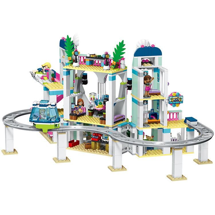 Đồ Chơi Lắp Ráp Kiểu LEGO FRIENDS Cho Bé Gái Mô Hình Công Viên Nước Thành Phố Heart Lake City Resort Với 1139 Mảnh Ghép