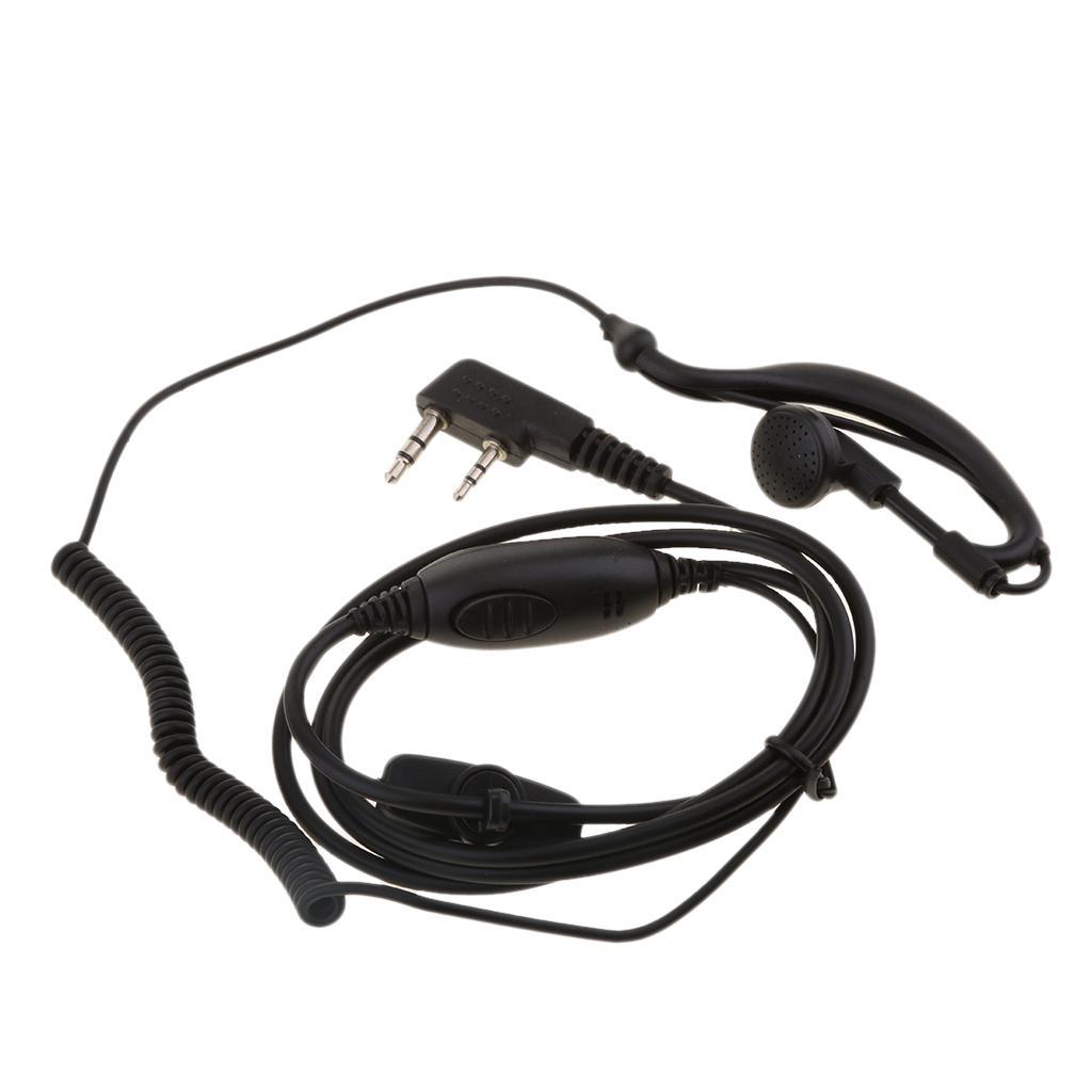 2Pin Headset Walkie Talkies Earpiece for Kenwood HYT Baofeng Two Way Radio