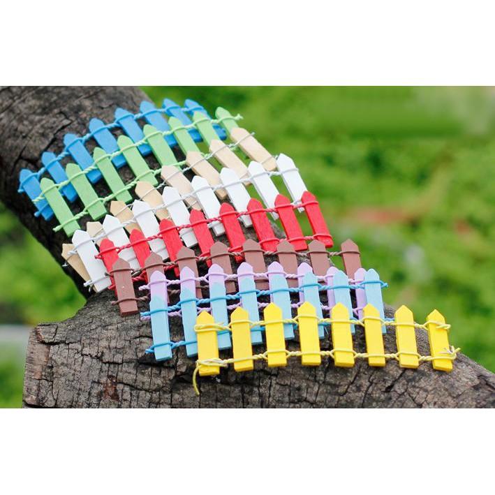 Hàng Rào Màu Phụ Kiện Trang Trí Tiểu Cảnh Sen Đá, Chậu Cây Cảnh, Cây Bonsai, Sen Đá, Xương Rồng