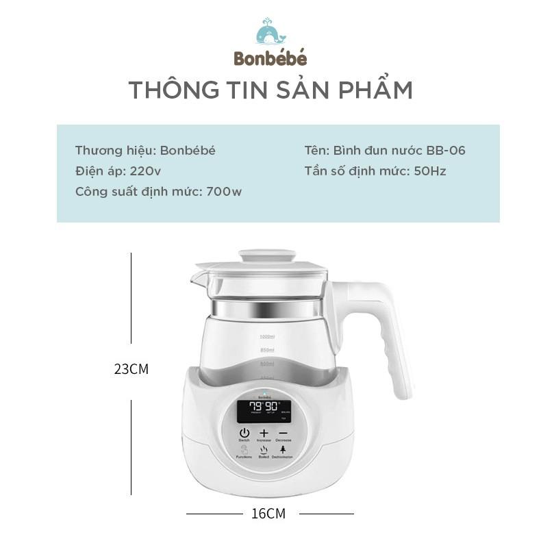 Bình đun nước siêu tốc thông minh Bonbébé BB-06