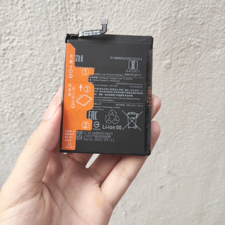 Pin dành cho điện thoại xiaomi redmi note 9s bn55 dung lượng 5020 mah