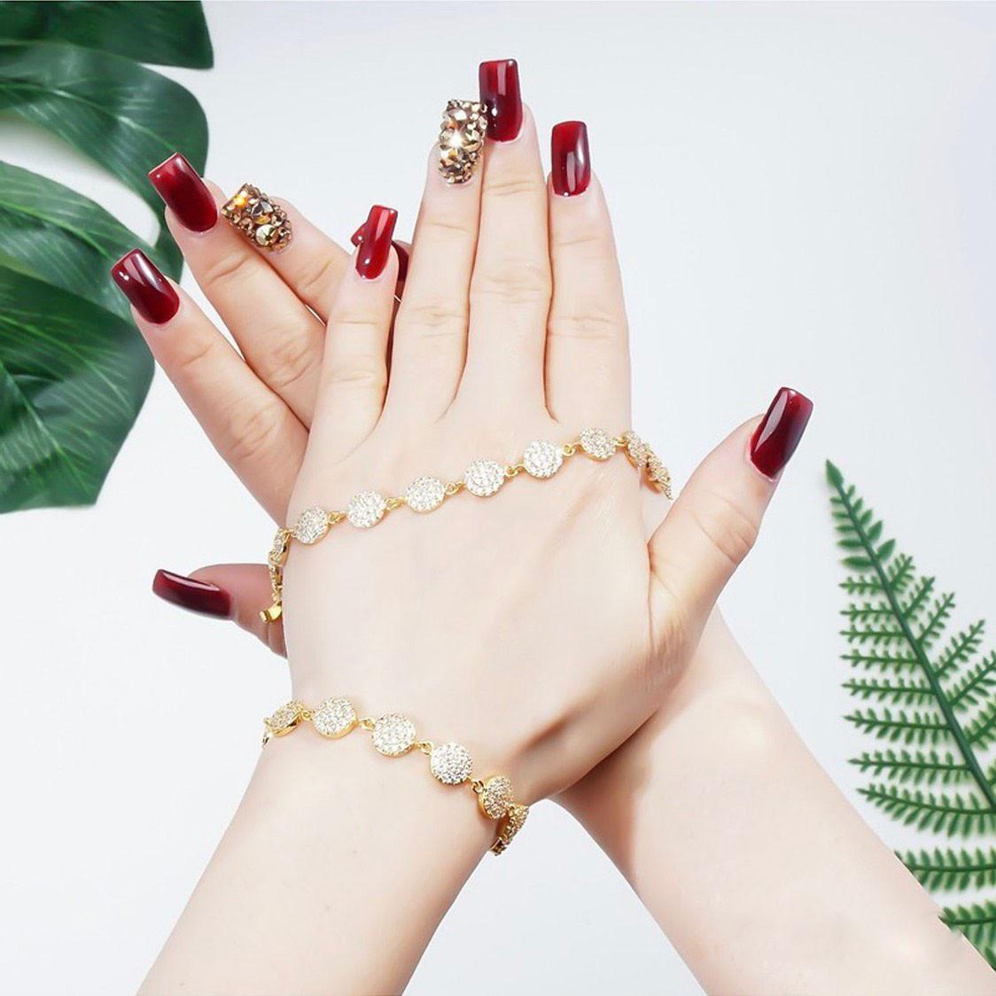 Lắc Tay Nữ Thời Trang Hàn Quốc Mạ Vàng 24K