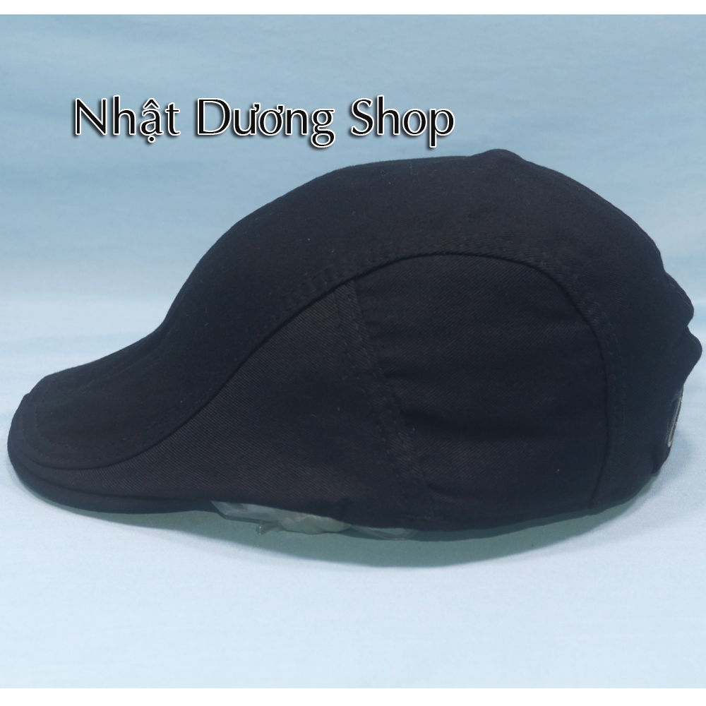 Nón Nón mỏ vịt, Nón Beret, Mũ bê rê bít đuôi vòng đầu từ 55-58cm thêu chữ