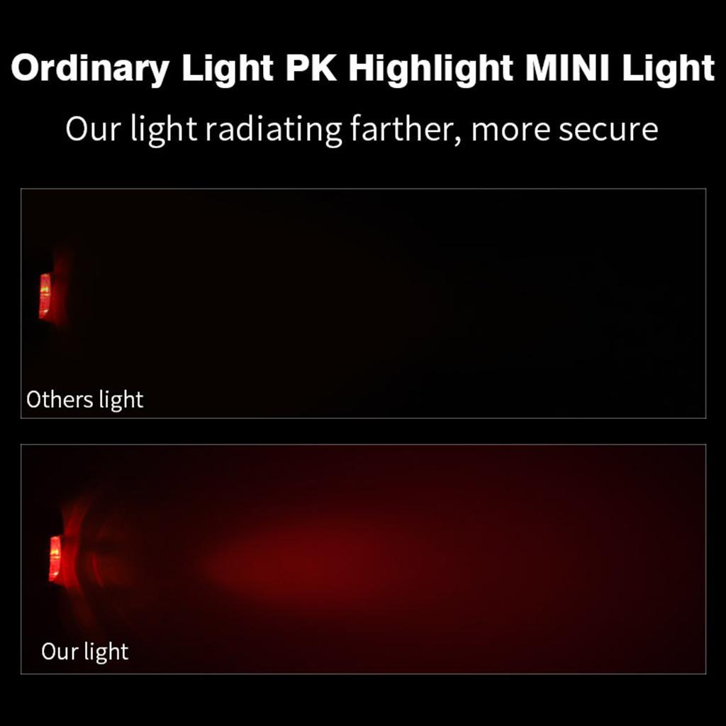 3x Bike Cycling Tail Light Waterproof Bicycle Light With 3 Light Modes