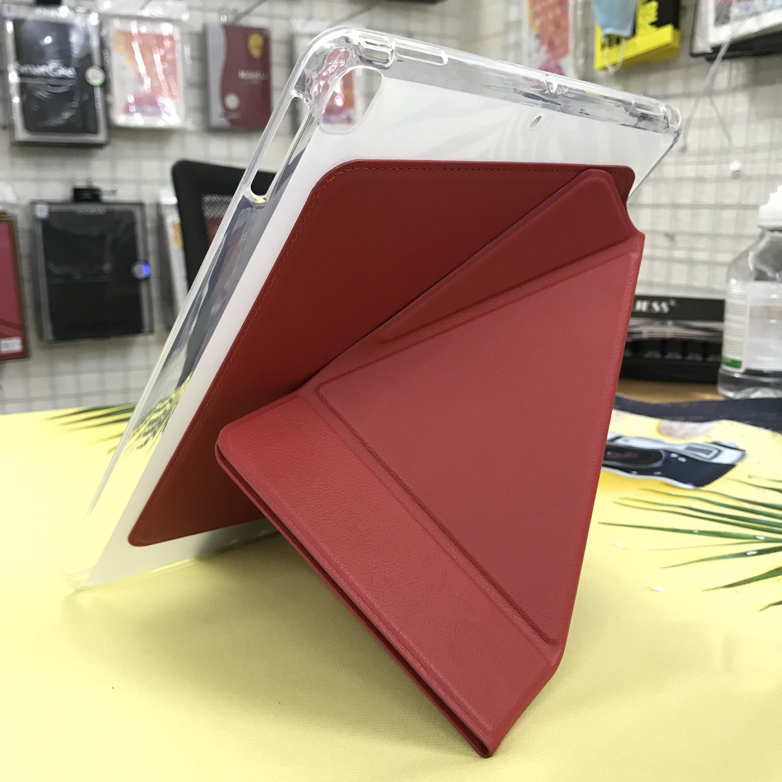 Bao Da Chính Hãng Onjess Dành Cho iPad 2/3/4 Lưng Silicon Chống Sốc, Gấp Chữ Y Dựng Đứng Và Ngang Tiện Lợi - Hàng Chính Hãng