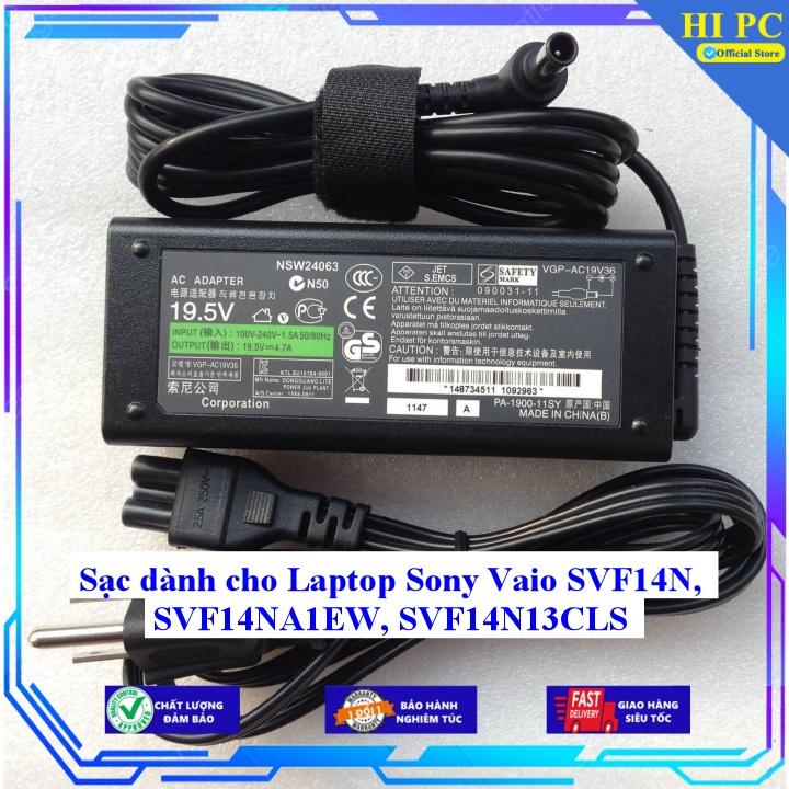 Sạc dành cho Laptop Sony Vaio SVF14N SVF14NA1EW SVF14N13CLS - Kèm Dây nguồn - Hàng Nhập Khẩu