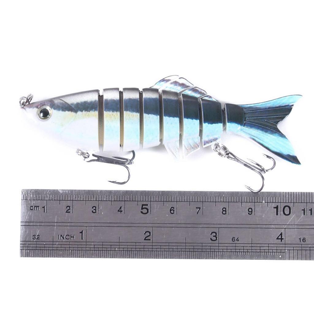 Multi Jointed Fishing Lure Bionic Bait Swimbait Lifelike Eel Tackle Blue