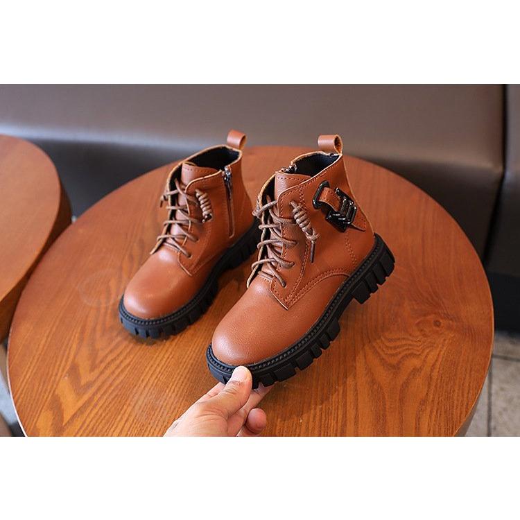 Giày bốt cho bé gái bé trai phong cách Hàn Quốc đẹp diện đi chơi đi tiệc size 26-36 hàng Quảng Châu cao cấp