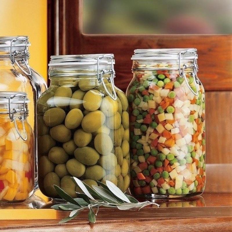 Hũ Thuỷ Tinh Nắp Cài Kín Hơi Đựng Đồ Khô, cafe, các loại hạt, ngâm hoa quả...