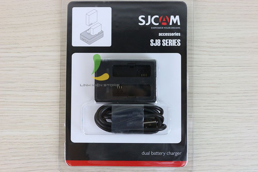 Dock sạc đôi cho camera hành động SJCAM SJ8 - Hàng nhập khẩu