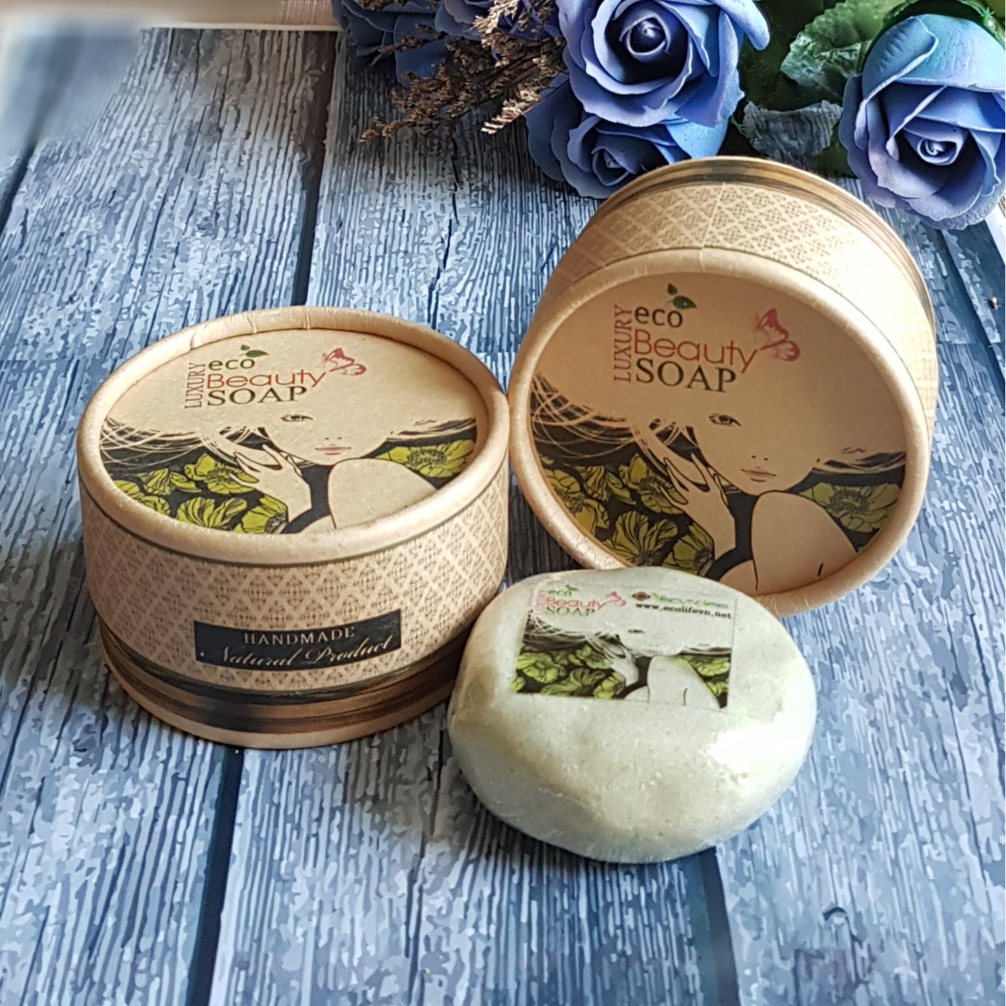 Xà Bông Rửa Mặt Đẹp Da Cho Nữ Ecolife Eco - Beauty - Soap (100g)